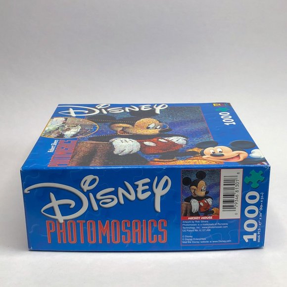 Disney Mickey Mouse Photomosaics 1000 Piece Jigsaw Puzzle by Buffalo Games - Picture 2 of 4